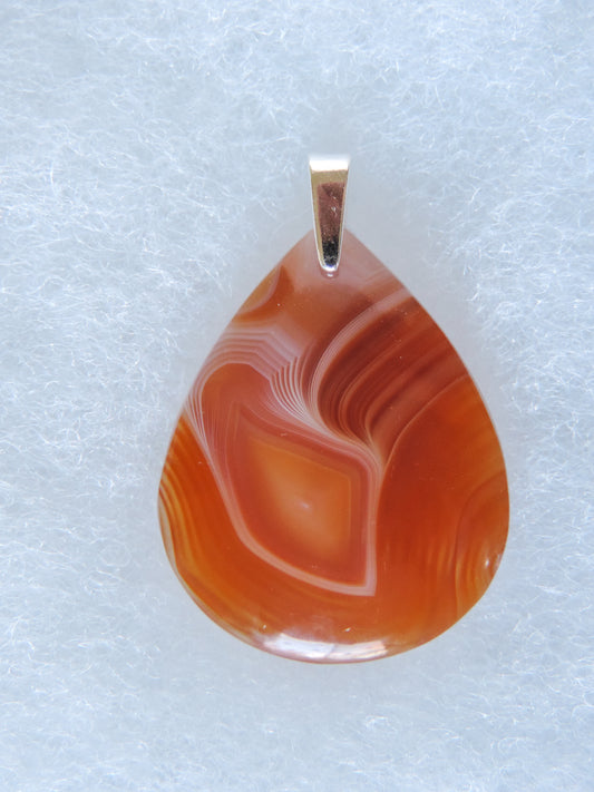 Timor Agate & Sterling Silver Pendant.  Timor Agate Pendant.  Indonesian Agates exhibit a wide variety of colors and amazing complexity.  No two agates are exactly alike, each one being a unique and beautiful creation! 