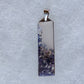 Moss Agate Pendant.  Indonesian Agates exhibit a wide variety of colors and amazing complexity.  No two agates are exactly alike, each one being a unique and beautiful creation!  Agates with multiple bands of color are known as fortification agates, those with dendritic or moss looking inclusions are referred to as moss agate and many others are given descriptive names relative to their appearance or where they are found. 