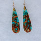 Blue Sea Sediment Earrings
