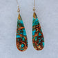 Blue Sea Sediment Earrings