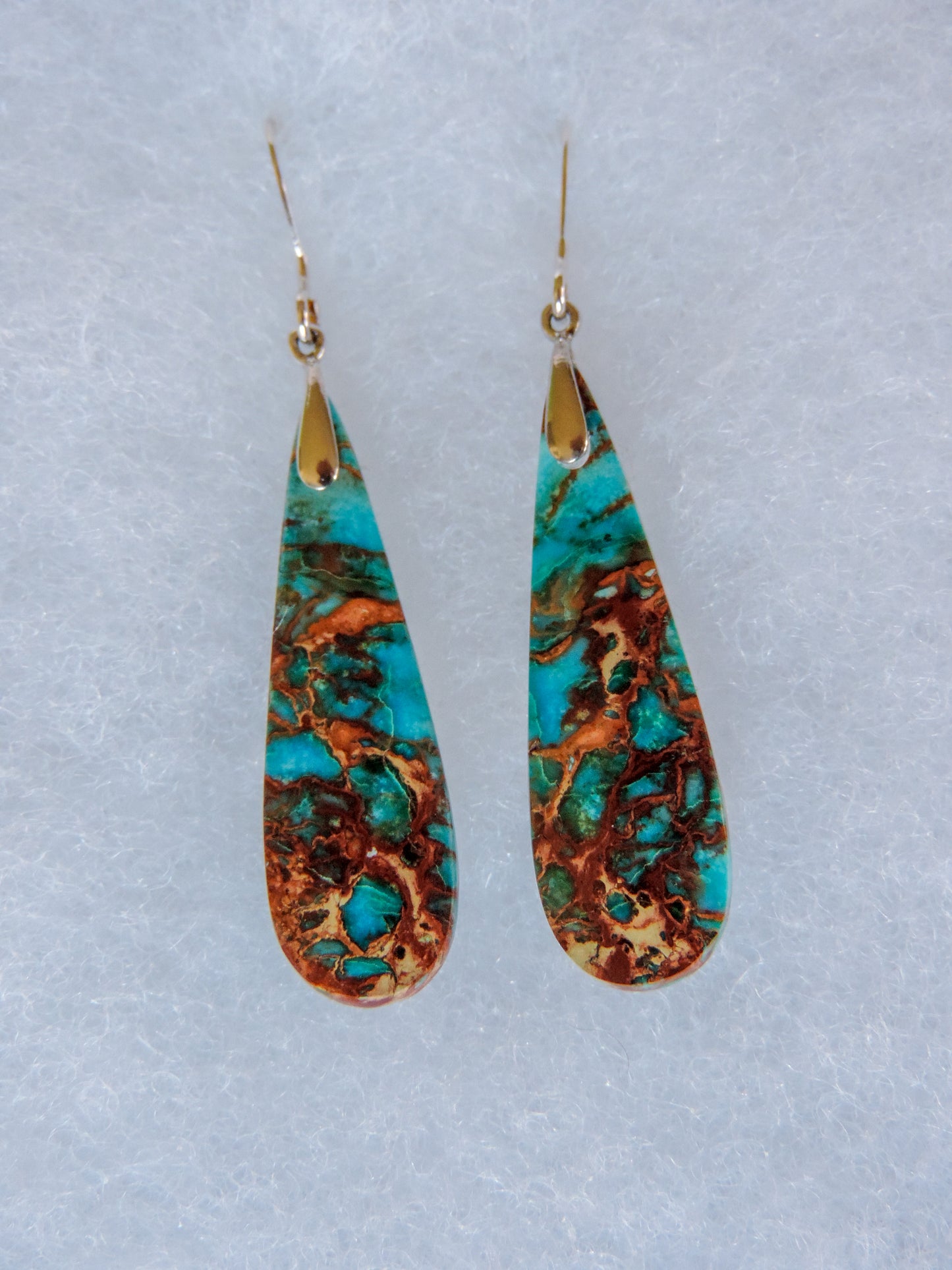 Blue Sea Sediment Earrings