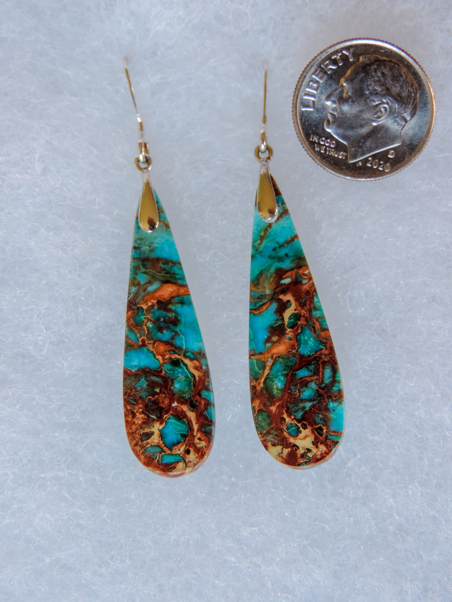 Blue Sea Sediment Earrings