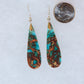 Blue Sea Sediment Earrings