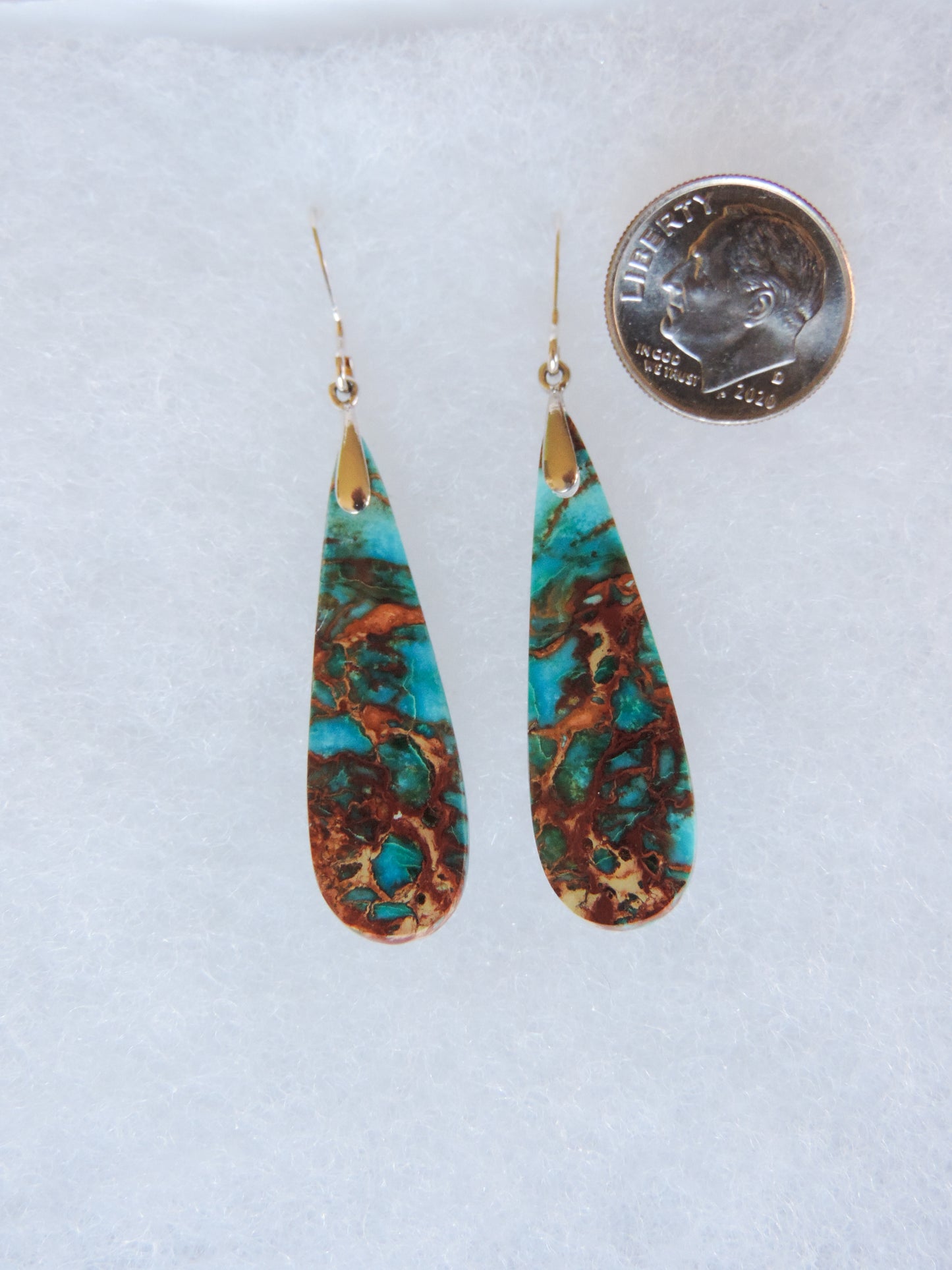 Blue Sea Sediment Earrings