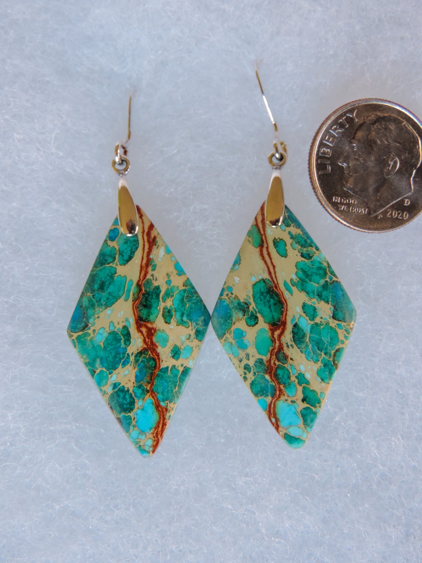 Blue Sea Sediment Earrings