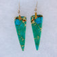 Blue Sea Sediment Jasper Earrings & Sterling Silver.  Jasper is an opaque variety of chalcedony (agate), and comes in a multitude of colors with unique patterns and habits.  Like agate, the names of various jaspers come from their color, their pattern, or from a place name, such as Indonesian Sea Sediment.  So many wonderful options to choose from.