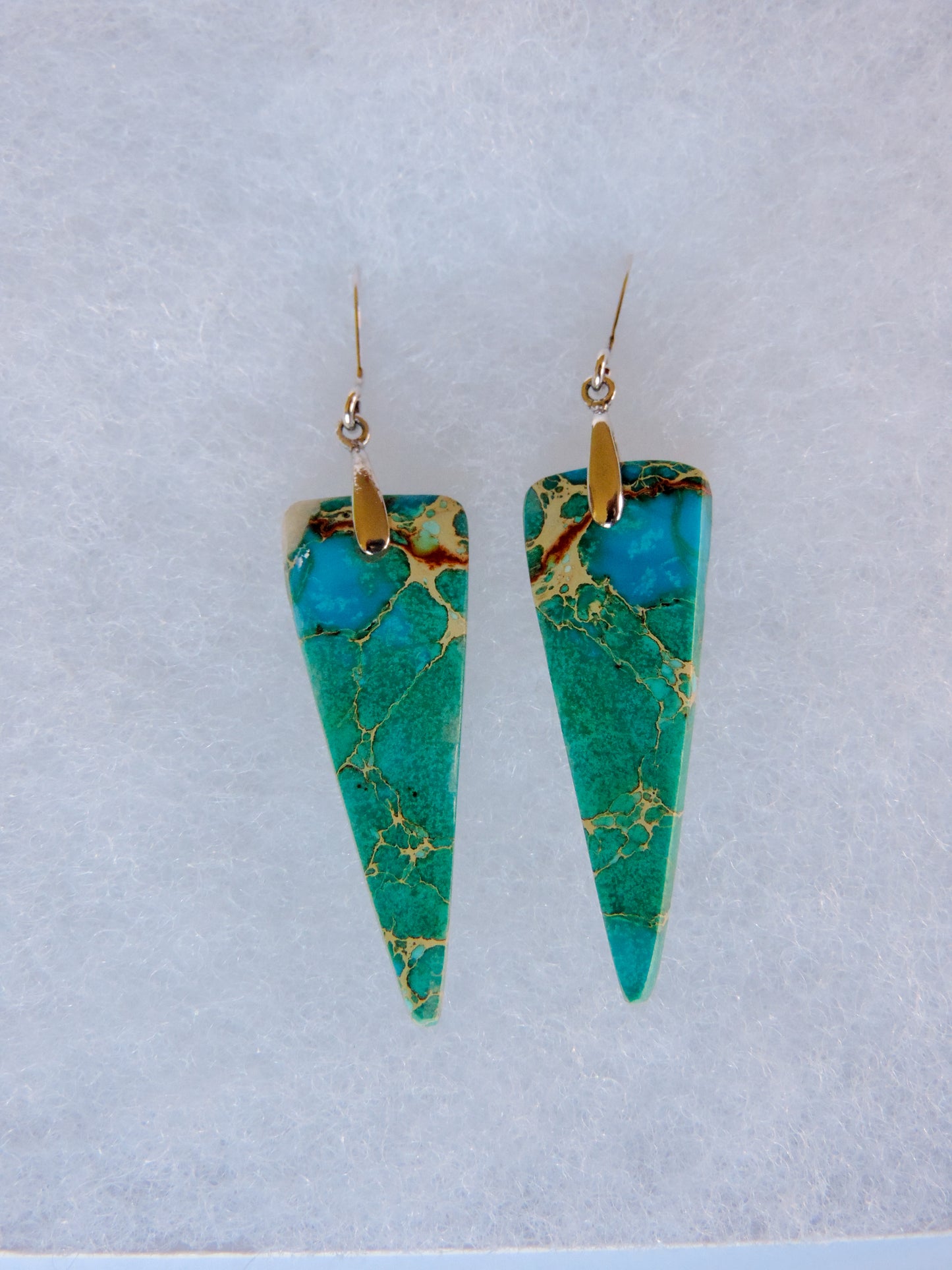 Blue Sea Sediment Earrings