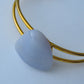 Montana’s landscape is an abundant resource for precious and semi-precious stones.  One of the semi-precious stones, Madison Blue Agate, is featured in this jewelry piece.The translucent blue agate and its spectacular color variations have an alluring effect, many people find the stone naturally relaxing.  Original and unique in design, each piece is hand crafted by lapidary artists in Montana. 