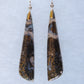 Marcasite can actually spark when struck with iron or flint.  The ancient Incans, Greeks and Egyptians all valued marcasite, even Cleopatra adorned herself in marcasite gemstones.  Choose your favorite marcasite earrings and adorn yourself like a queen!  The bail and earring wire are authentic 925 sterling silver.