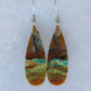 Feel treasured when you wear these Indonesian Blue Opalized Wood & Sterling Silver Earrings!  Extremely rare and lovely, Indonesian Blue Opalized Wood is a cherished material used by lapidary artists for creating stunning pieces of jewelry. 