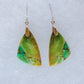 Feel treasured when you wear these Indonesian Blue Opalized Wood & Sterling Silver Earrings!