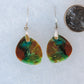 The bail and earring wires are authentic 925 sterling silver.  This stone is a natural color, no dyes or heat treatment have been used.  It was photographed without filters in natural light; however, slight color variations may occur due to digitization.  Natural stones can have nooks and crannies, inclusions or small cracks, these distinguishing features lend character to the piece.