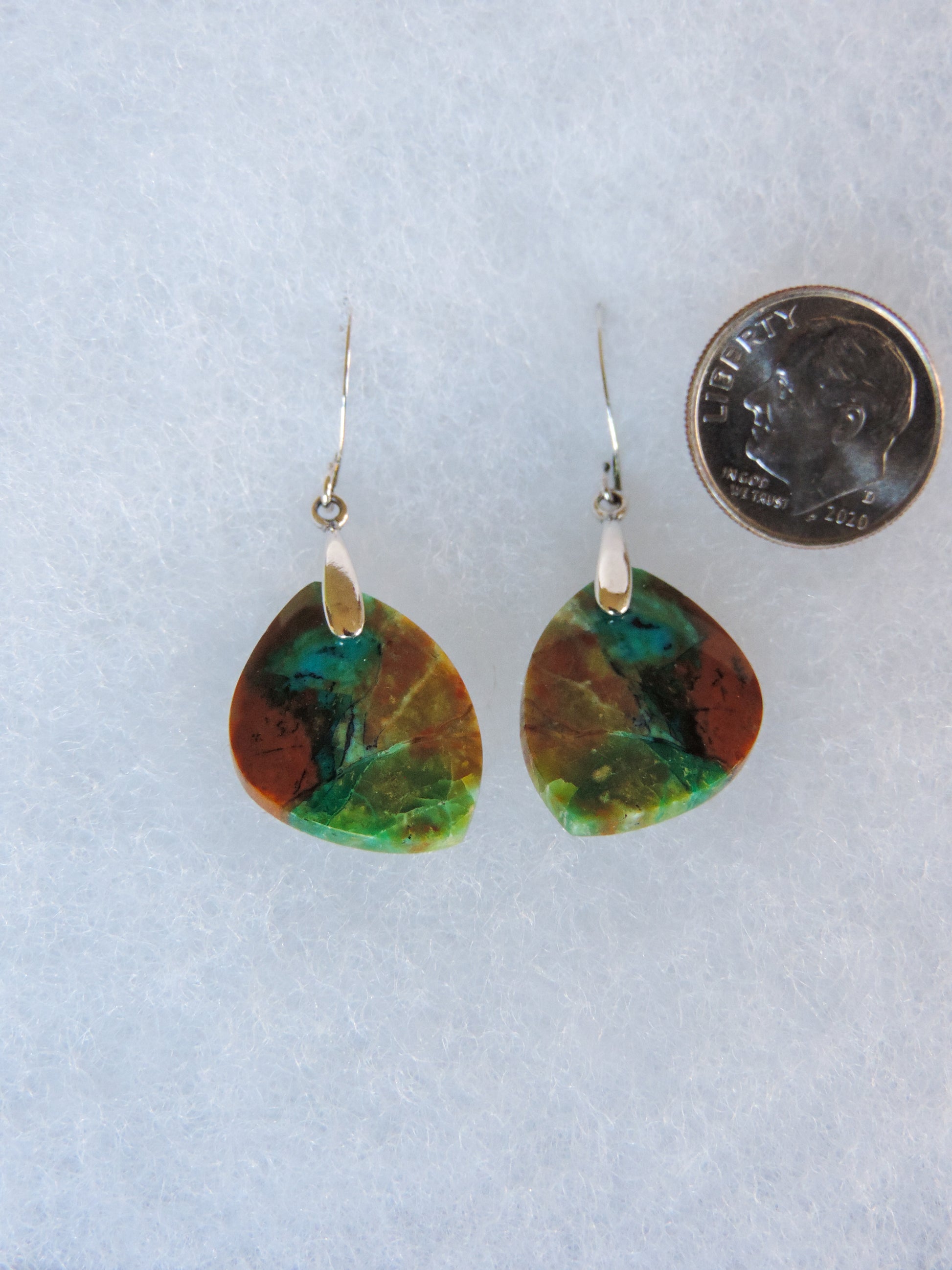 Your Blue Opalized Wood Earrings will be shipped the same day in most cases, Monday through Friday.  Orders will be shipped first class USPS, which takes 3-4 days in the U.S. for delivery.