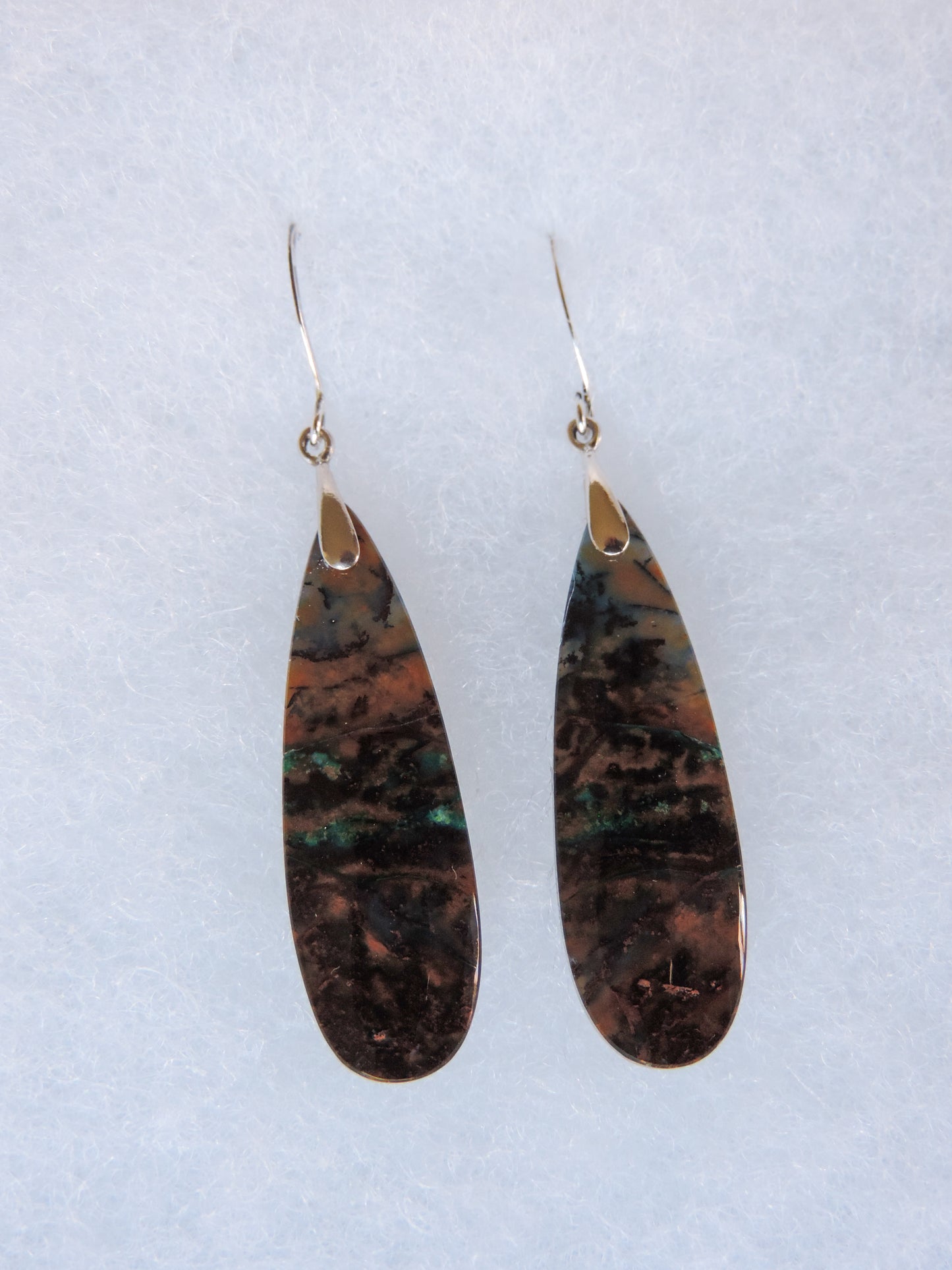 This stone is a natural color, no dyes or heat treatment have been used.  It was photographed without filters in natural light; however, slight color variations may occur due to digitization.  Natural stones can have nooks and crannies, inclusions or small cracks, these distinguishing features lend character to the piece.  Your purchased Earrings will be 