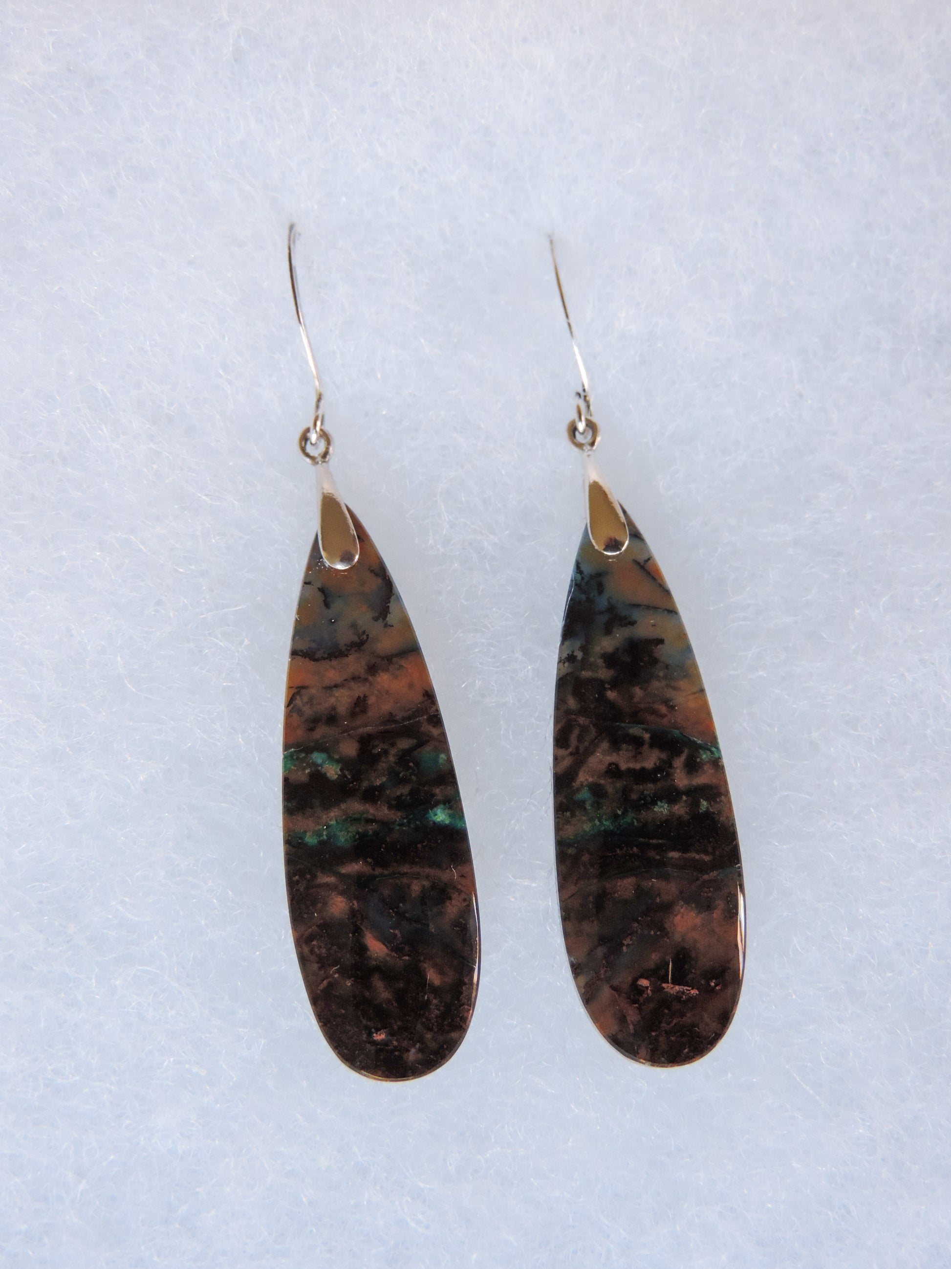 This stone is a natural color, no dyes or heat treatment have been used.  It was photographed without filters in natural light; however, slight color variations may occur due to digitization.  Natural stones can have nooks and crannies, inclusions or small cracks, these distinguishing features lend character to the piece.  Your purchased Earrings will be 