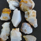 Considered a nurturing stone, Madison Blue Agate is known to absorb negative energy and dissipate it before it can be passed on, an awesome edge to have around the house and office when dealing with daily challenges.  A perfect balance of energy, calming and boosting properties just for you and your environment!  Bundle weight: 1 lb