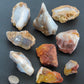 Considered a nurturing stone, Madison Blue Agate is known to absorb negative energy and dissipate it before it can be passed on, an awesome edge to have around the house and office when dealing with daily challenges.  A perfect balance of energy, calming and boosting properties just for you and your environment!  Bundle Weight: 1 lb