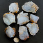 Considered a nurturing stone, Madison Blue Agate is known to absorb negative energy and dissipate it before it can be passed on, an awesome edge to have around the house and office when dealing with daily challenges.  A perfect balance of energy, calming and boosting properties just for you and your environment!  Bundle Weight: 1 lb