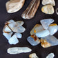 Quartz Crystals... 1 double point cluster and three single points, $7.50  Total Value - $161.94 Sale Price - $121.46
