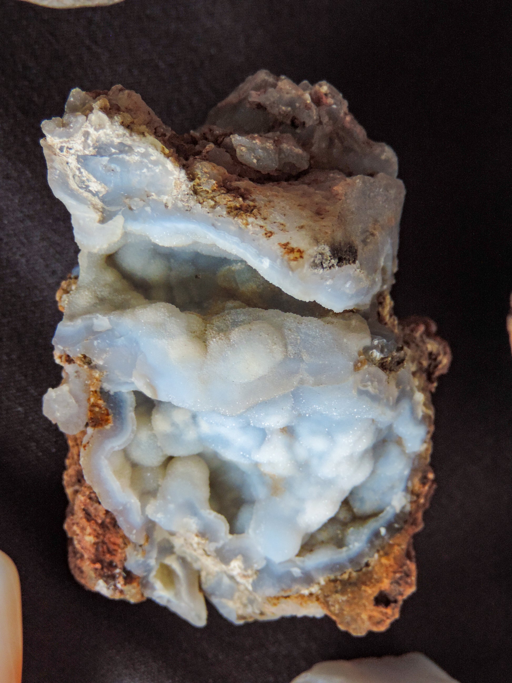 2 extra small petrified wood (polished) $4  1 XL madison blue agate (rough) $7  2 XL madison blue agate (polished) $12.99  4 large madison blue agate (polished) $10.99  6 medium madison blue agate (polished) $10.99  8 small madison blue agate (polished) $10.99  Quartz Crystals... 4 single points & 1 small cluster with 2 points, $4  Bonus!  10 extra small polished madison blue agate, $0 Total Value - $131.45 Sale Price - $98.59