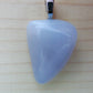 This rare stone is found in only a few locations in Montana, our material is hand collected on private property in the mountains and carried out in backpacks...each piece worth its weight in every step!  The translucent blue agate and its color variations have an alluring effect, many people find the blue agate a relaxing, calming and peaceful stone to wear.  Original and unique in design, each piece is hand crafted by lapidary artists in Montana. 