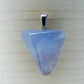 This rare stone is found in only a few locations in Montana, our material is hand collected on private property in the mountains and carried out in backpacks...each piece worth its weight in every step!  The translucent blue agate and its color variations have an alluring effect, many people find the blue agate a relaxing, calming and peaceful stone to wear.  Original and unique in design, each piece is hand crafted by lapidary artists in Montana. 