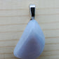 This rare stone is found in only a few locations in Montana, our material is hand collected on private property in the mountains and carried out in backpacks...each piece worth its weight in every step!  The translucent blue agate and its color variations have an alluring effect, many people find the blue agate a relaxing, calming and peaceful stone to wear.  Original and unique in design, each piece is hand crafted by lapidary artists in Montana. 