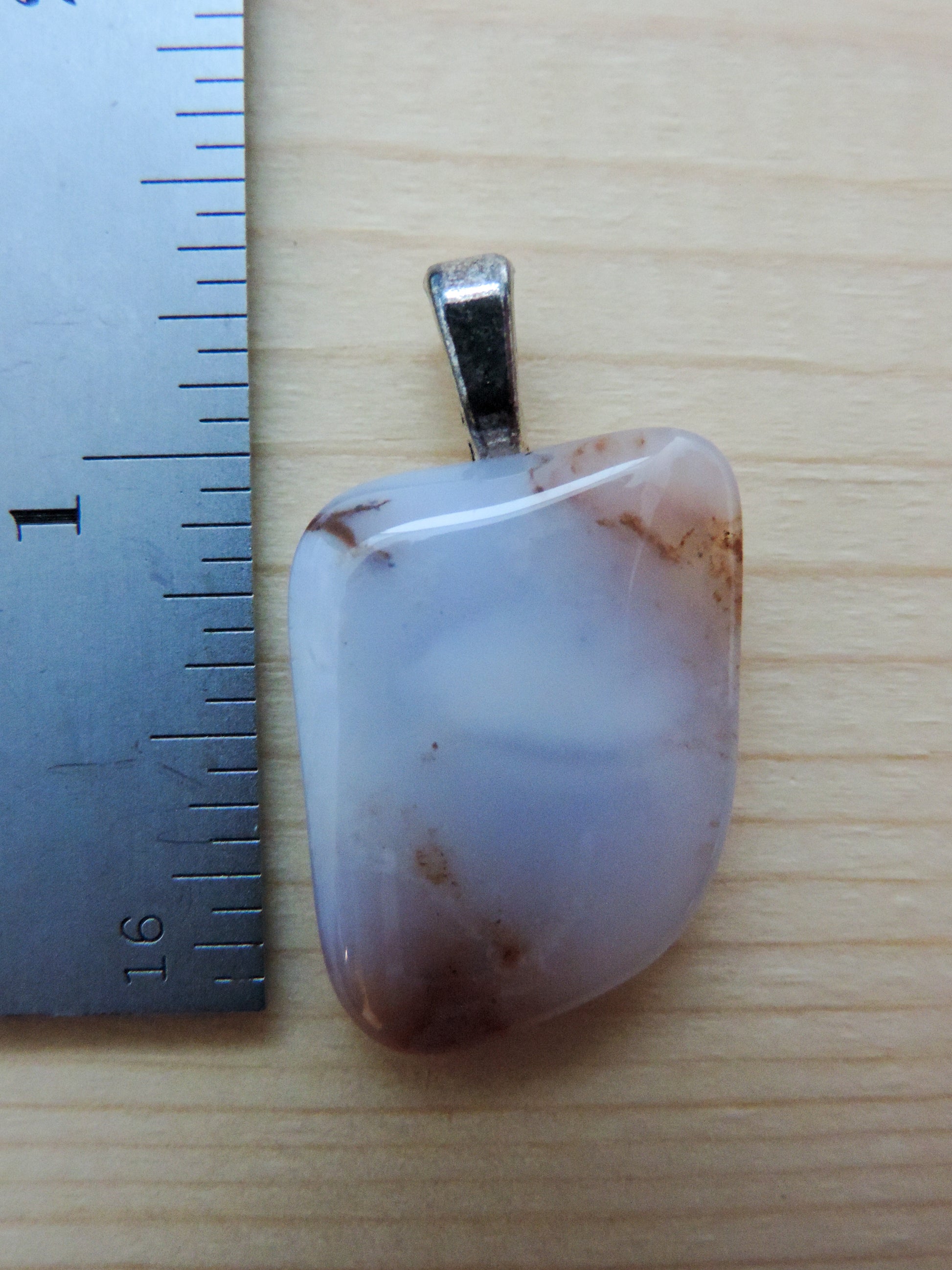 This one of a kind Montana Madison Blue Agate Pendant will show off your unique taste!    