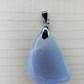 This rare stone is found in only a few locations in Montana, our material is hand collected on private property in the mountains and carried out in backpacks...each piece worth its weight in every step!  The translucent blue agate and its color variations have an alluring effect, many people find the blue agate a relaxing, calming and peaceful stone to wear.  Original and unique in design, each piece is hand crafted by lapidary artists in Montana. 
