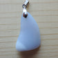 Montana Madison Blue Agate Pendant.  The stone in this pendant is a unique result of tumble shaping and polishing a piece of agate from its natural state.  